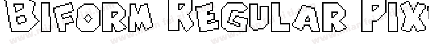 Biform Regular Pixel Typeface字体转换
